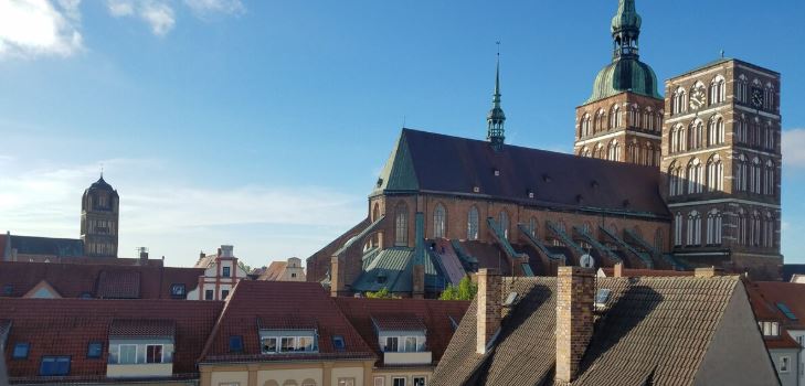 Altstadt Stralsund near Harbor/City